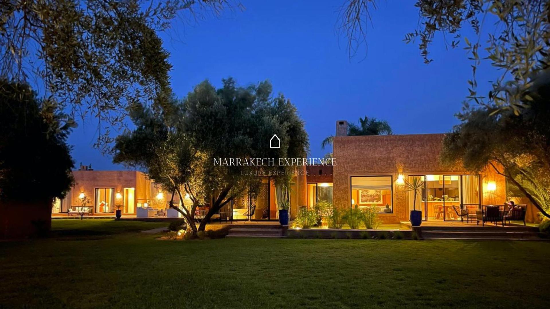Jardin Bleu Villa Marrakesh Bagian luar foto